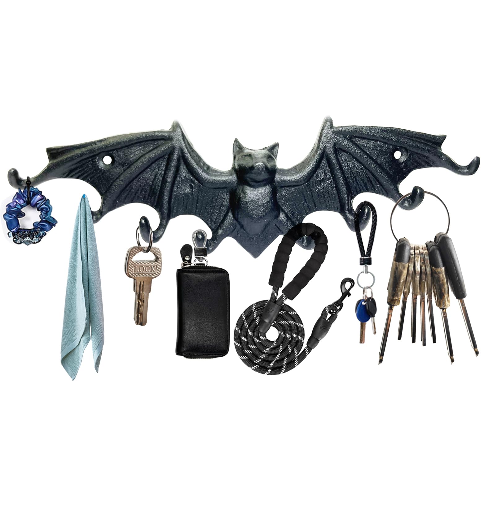 Amazon.com: Bat Key Hooks Gothic Bat Key Rack Wall Mount Casting